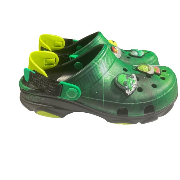 RARE Crocs All Terrain X Ron English AREA 54 Cosmic Glow In Dark J5 NWT - Picture 2 of 10
